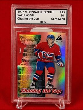 Zenith Chasing the Cup Hockey Card — Saku Koivu